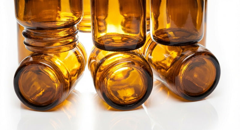 Glass bottles: - Image 1